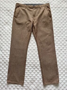 Bullhead Slim Brown Cotton Twill Chinos Trousers Pants Size 34x32